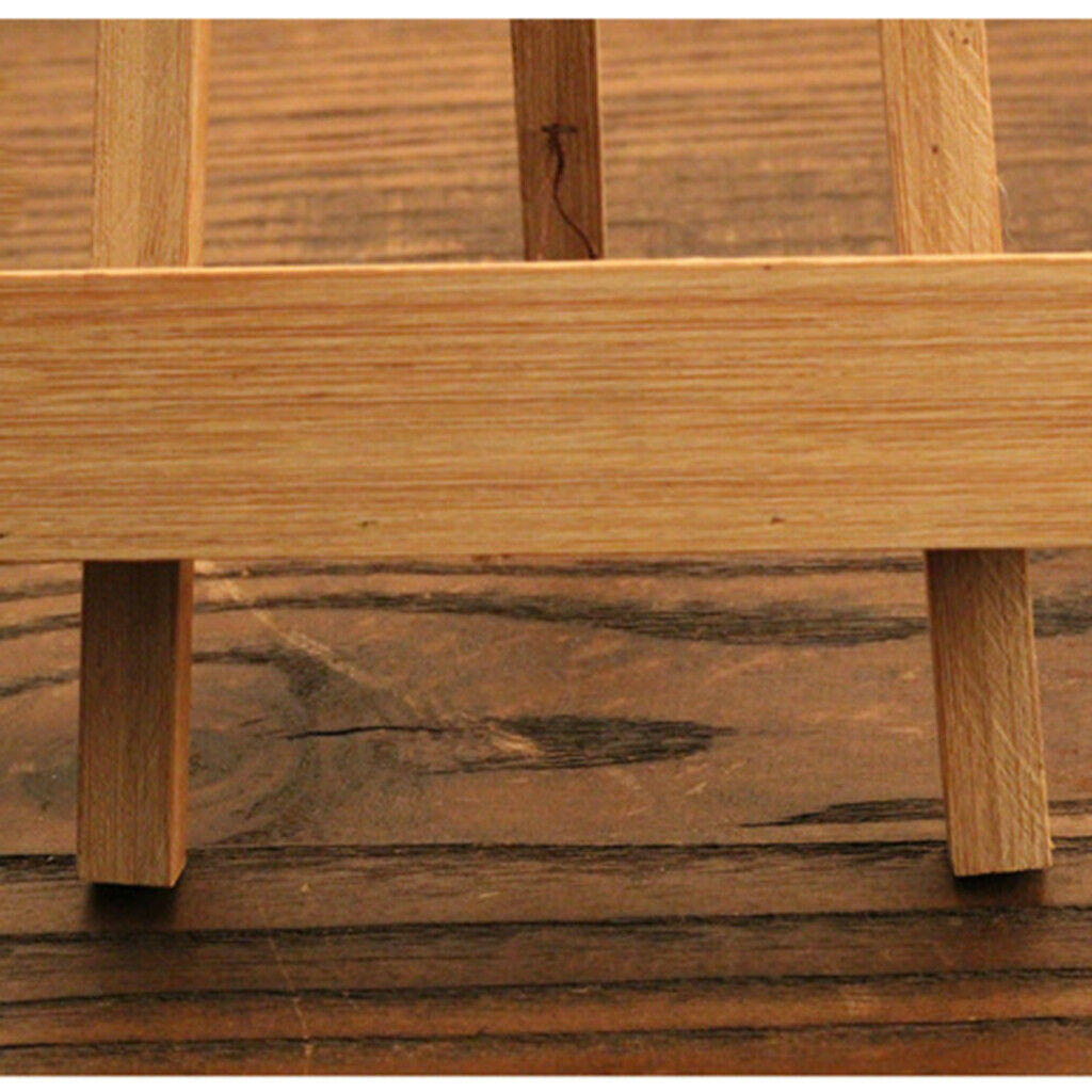 Bamboo Tea Cake Stand Photo Display Rack Plate Picture Frame Holder Easel Free