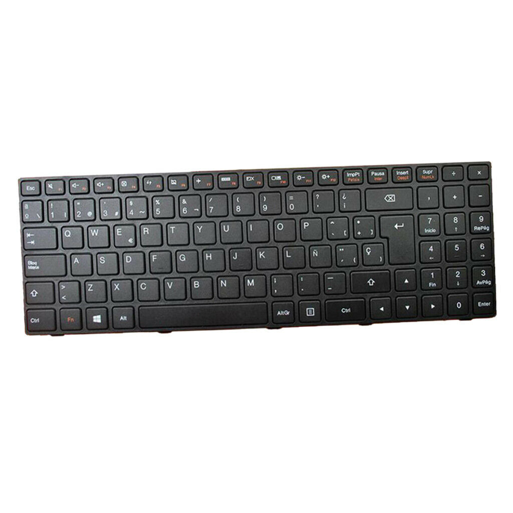 Laptop SP QWERTY Spanish Backlit Keyboard for Lenovo IdeaPad 100-15IBY Black