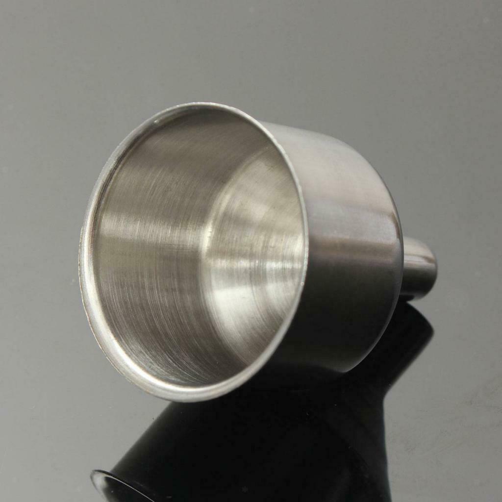 Small Metal Funnel Spice Wine Funnel for Oil Bottle Flasks Kitchen Funnel