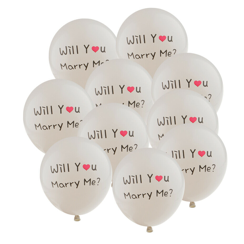 Rustic Will You Marry Me Hanging Garland & Latex Balloons Set for Wedding