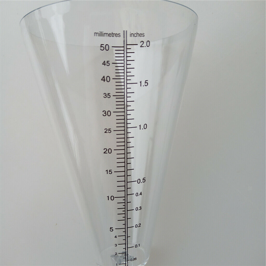6pcs Plastic Rain Gauge Cone Cone Rain Gauge For Precipitation Capacity 2