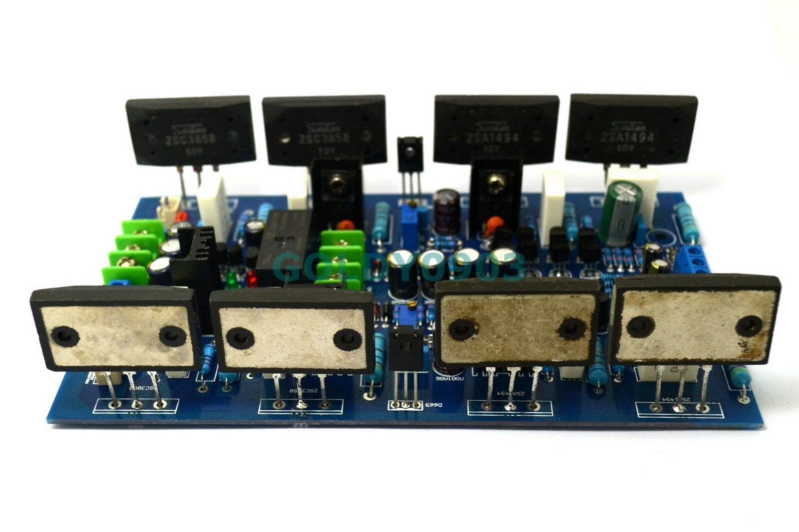 High-Power Amplifier Board 2SA1494 / 2SC3858 Dual-Channel 300W + 300W