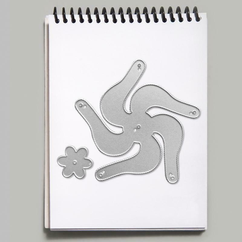 Windmill Metal Cutting Dies Stencil Scrapbooking DIY Album Stamp Paper Card Mold