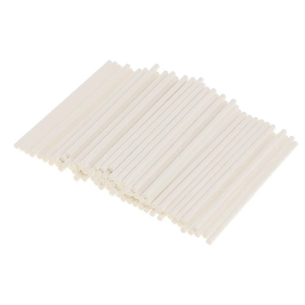 10cm White Paper Cake   Lollipop Cookie Candy Sticks Hard Paper 100 piece