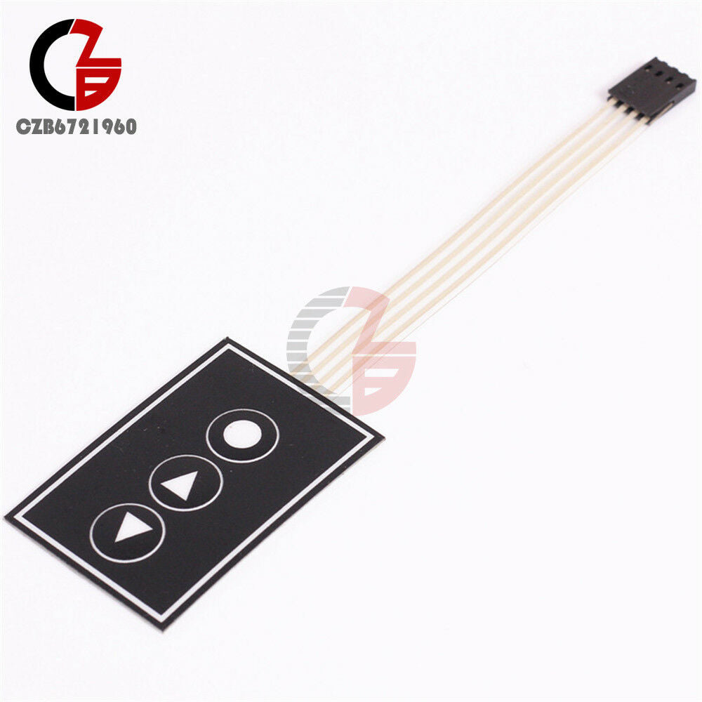 36*55mm 1x3 Matrix Array 3 Key Membrane Switch Keypad Precise Keyboard 1*3 Keys