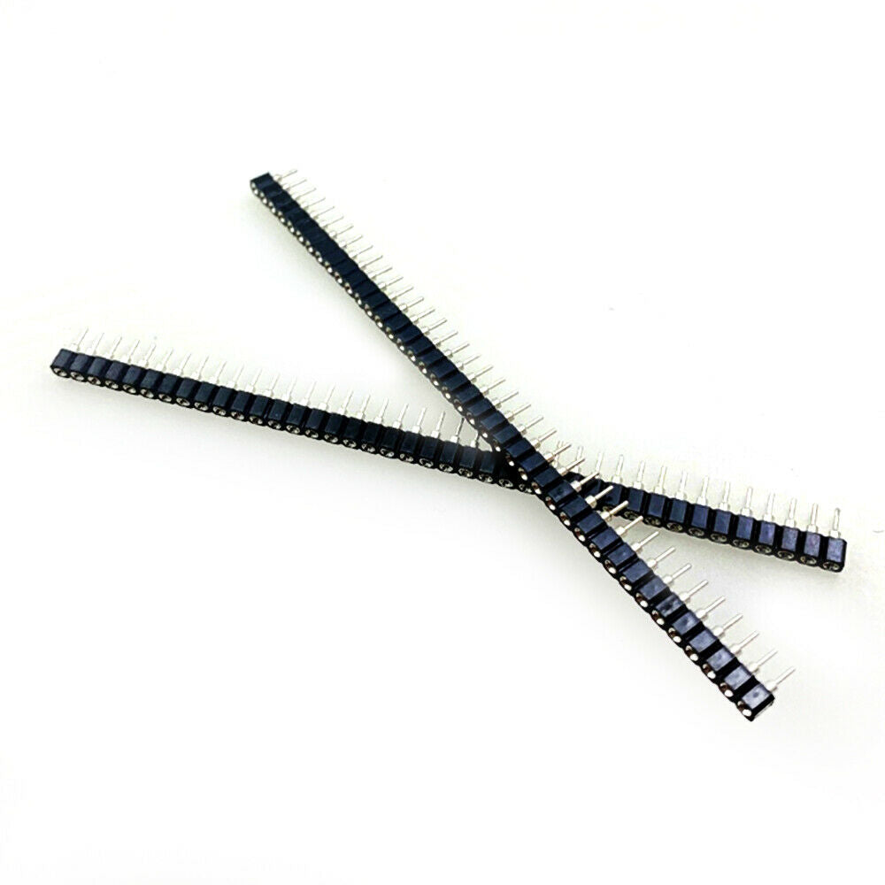 10Pcs 1x40Pin Strip Tin PCB Panel IC Breakable Round Female Pin Header Connector
