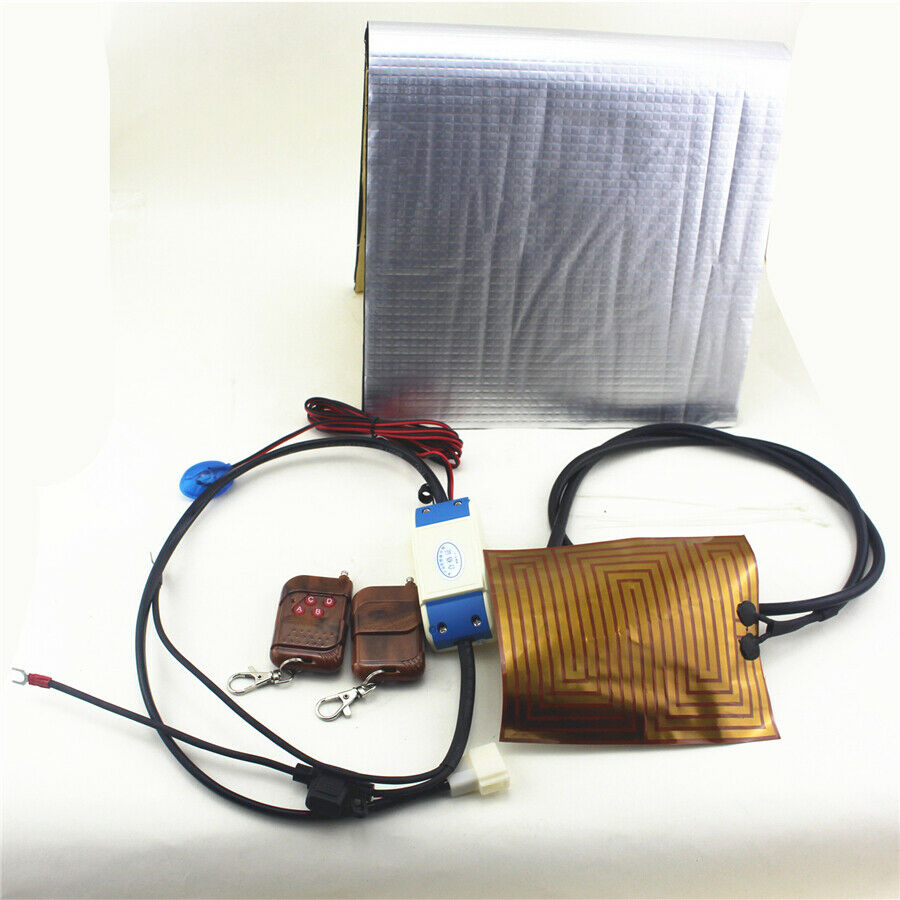 12V Auto Engine Heater Car Preheater Oil Heating & 2Pcs 200M Remote Controllers