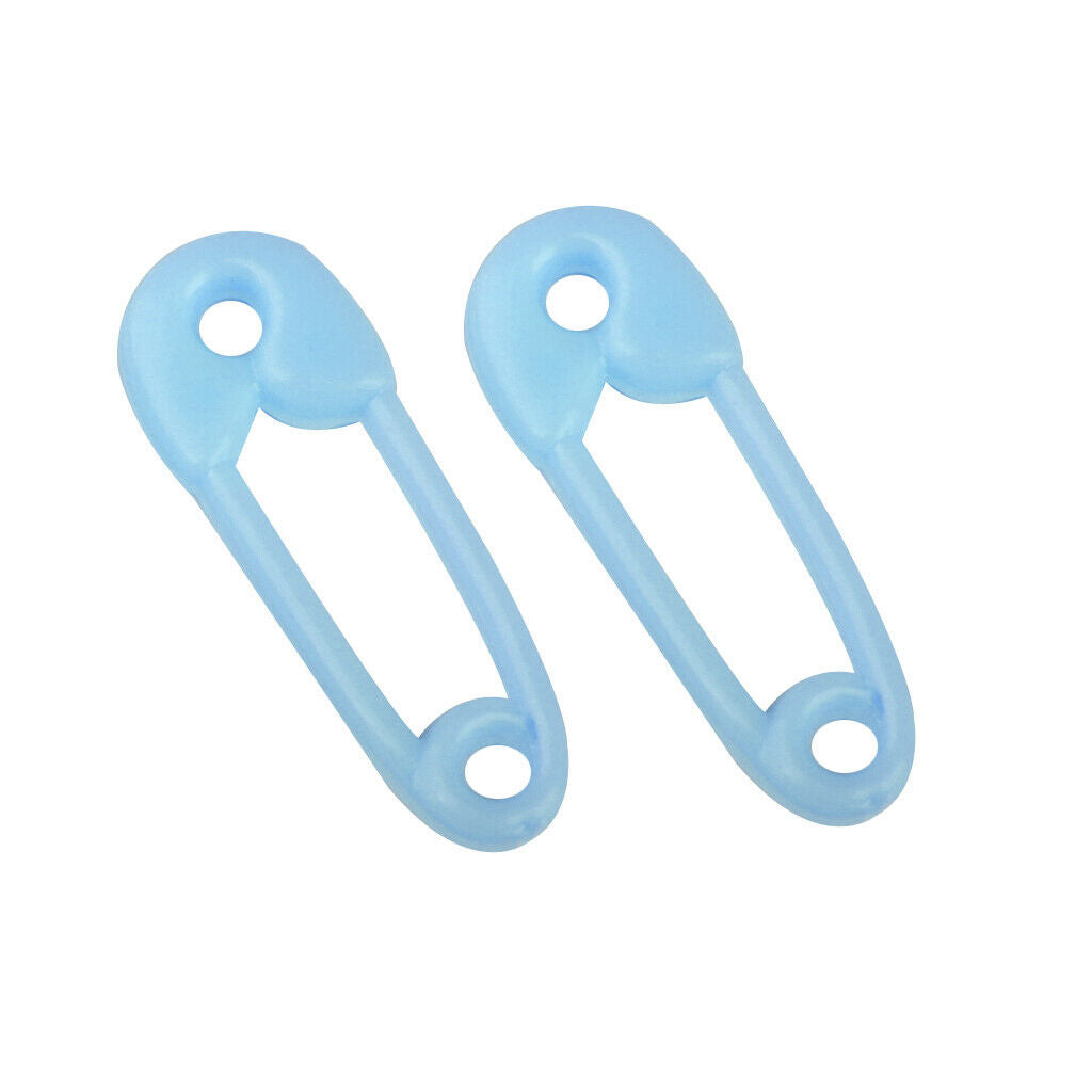 Pastel Blue Mini Safety Pin Favors for Baby Boy - Party Supplies - Favors - Misc