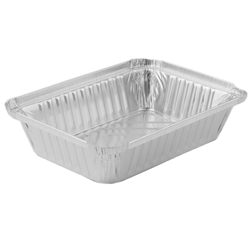 2200ml & 850ml Aluminum Foil Grill Drip Pans Grease Pans for BBQ Cooking