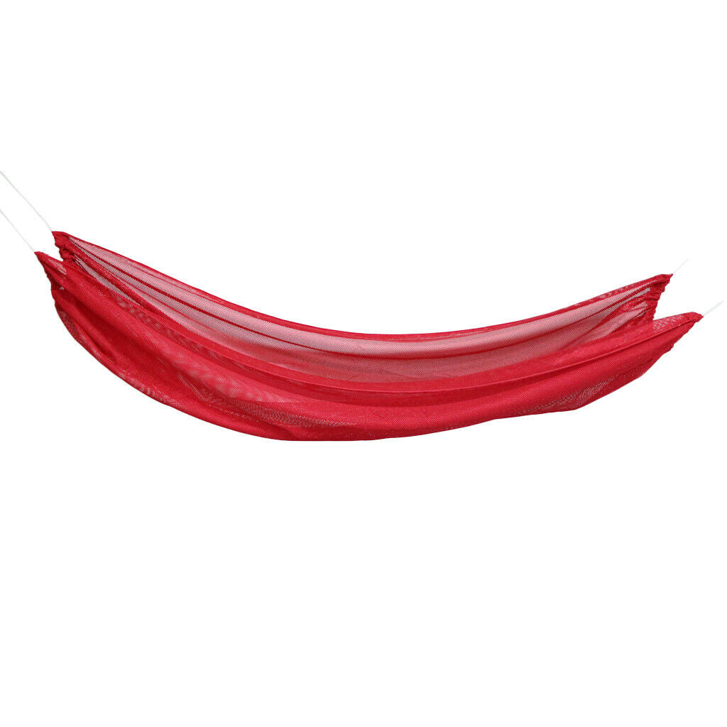 Foldable Outdoor Camping Sleeping Swing Hammock Hanging Bed Red 210x150cm