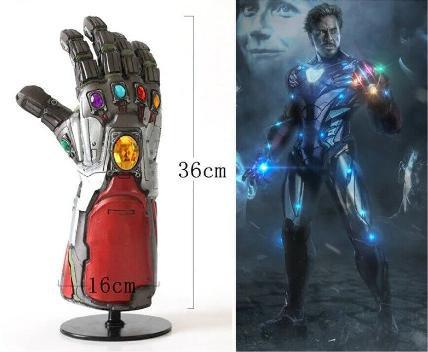 2019 Avengers End Game Iron Man Tony Stark Thanos Gloves Latex Hand Gauntlet