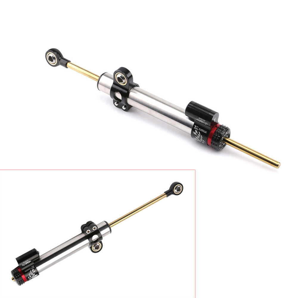 Universal Aluminum Adjustable Motorcycle Steering Damper Stabilizer 13.46'' Long