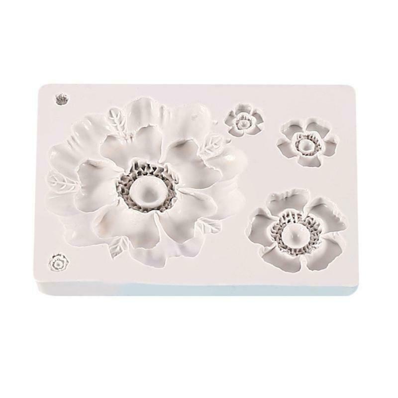 Flower Shape Silicone Mold Fondant Chocolate Candy Mould Cake Decorating Tool