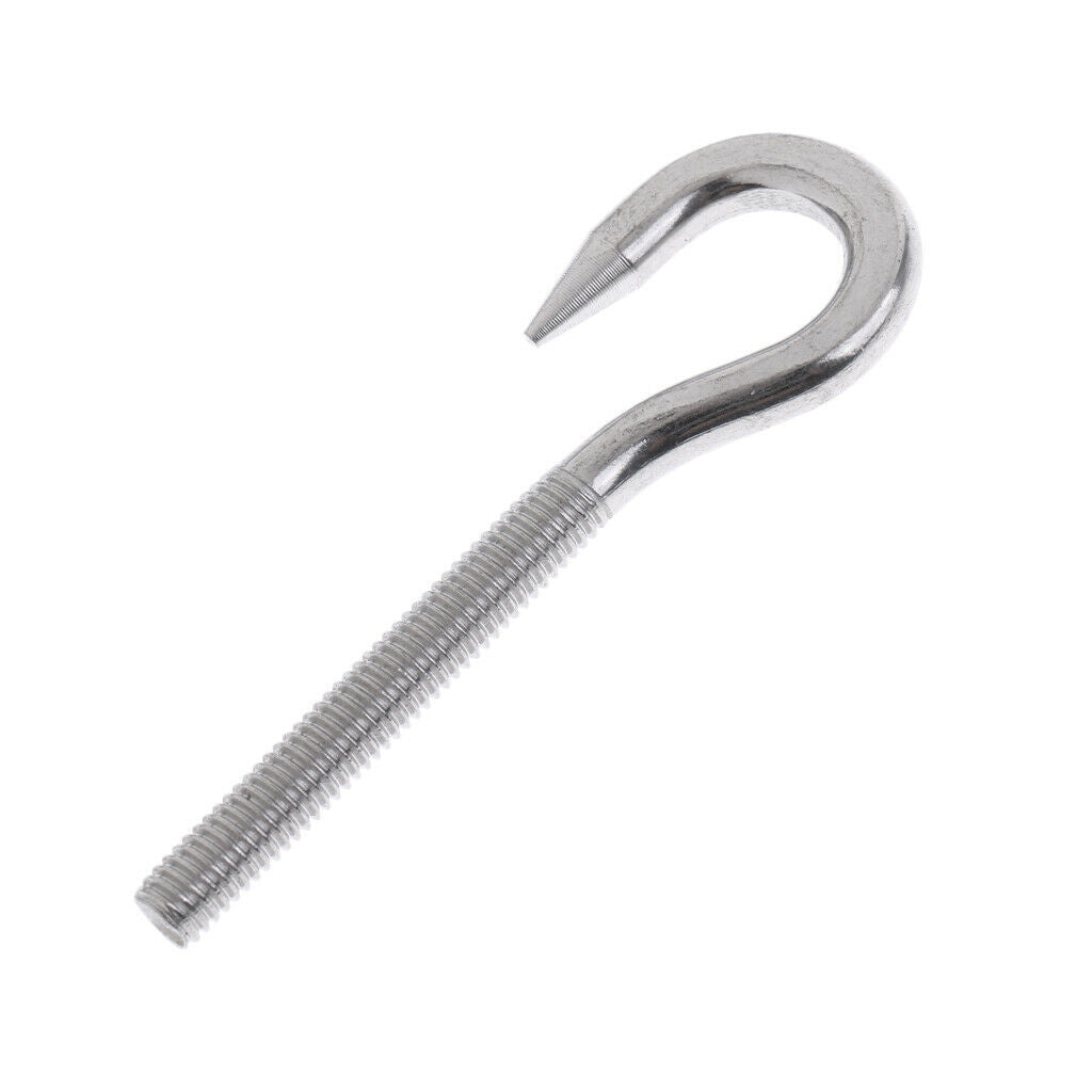 Marine 304 Stainless Steel Hook Bolt Eye Bolt Threaded Bolt Boat Parts M6
