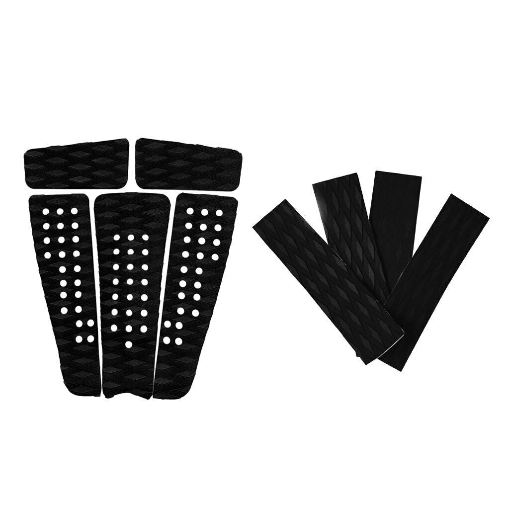 9x Rhombus Grooved Surfboard Surf  Traction Pad Tail Pad DIY Accessories