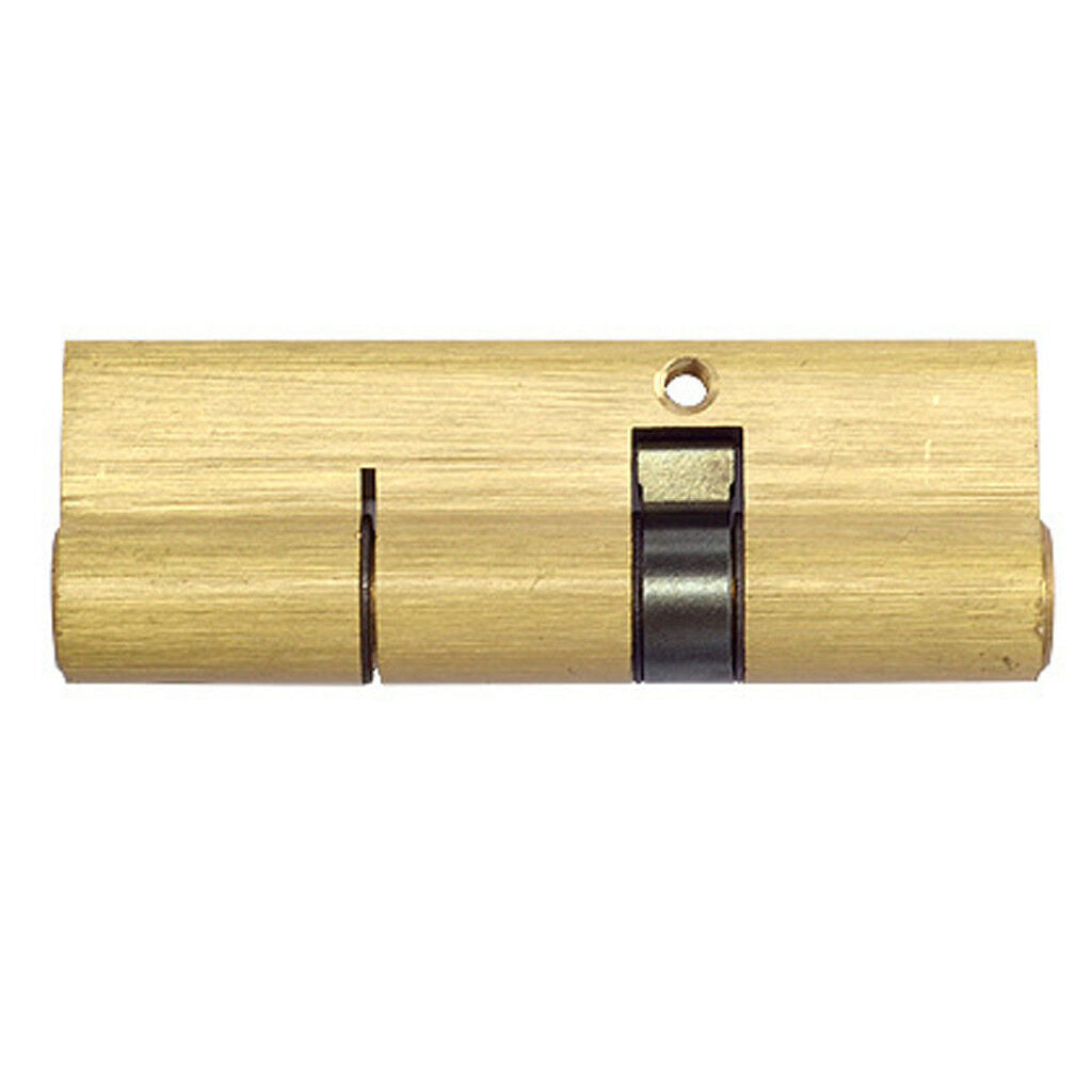 75MM 27.5/10/37.5 Brass Brushed Euro EU Cylinder Door Lock Barrel with 8 keys