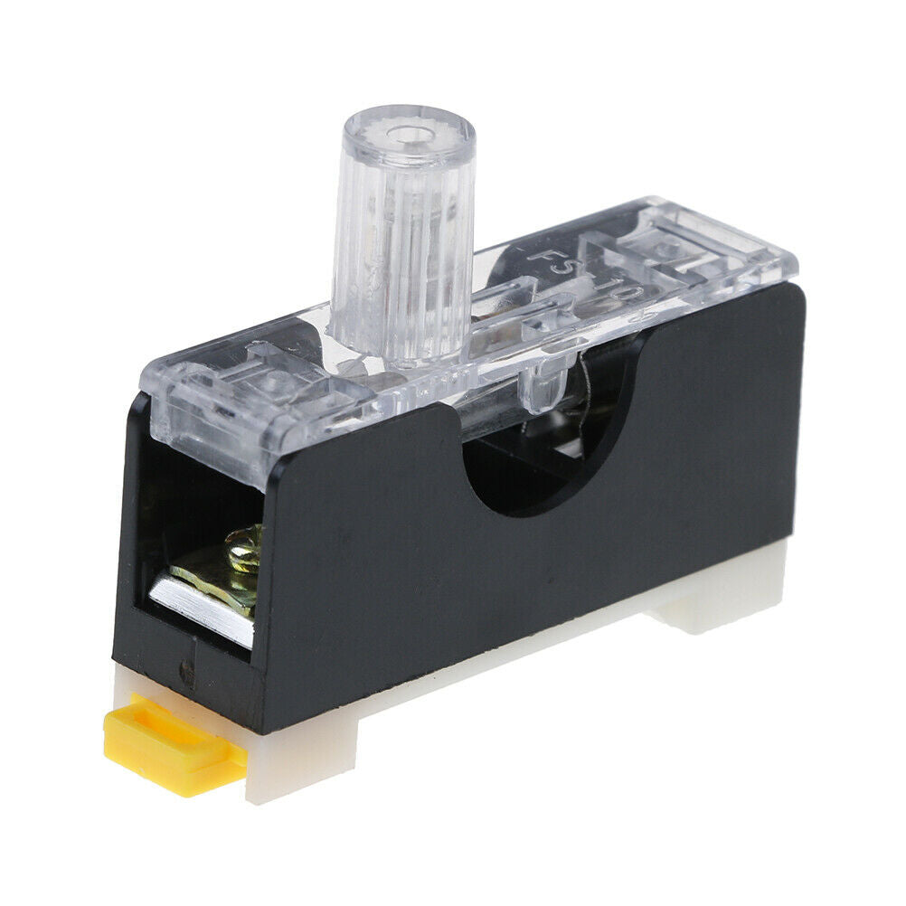 FS101 10a 6*30mm fuse socket with indicator light din rail mounted fuse .l8
