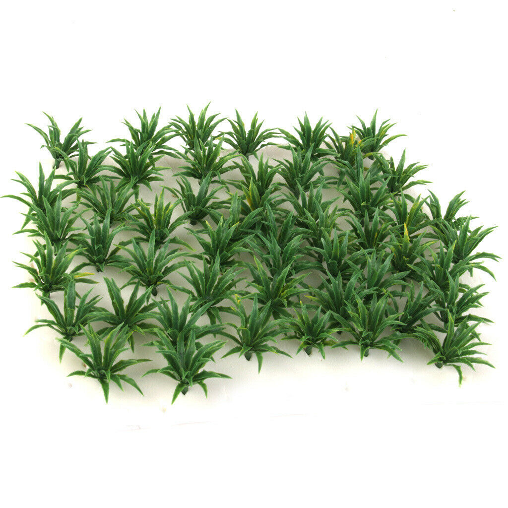 100Pcs DIY Mini Grass for Railway Sandtable Scenery Decors Photo Props Accs