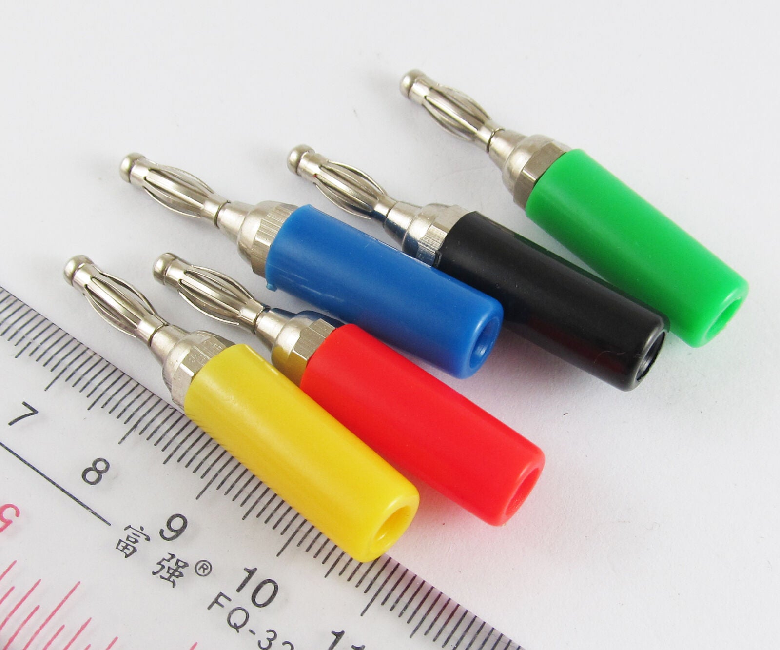 10sets 5 colors 4mm Lantern Speaker Wire Cable Banana Plug Solder & Free Solder