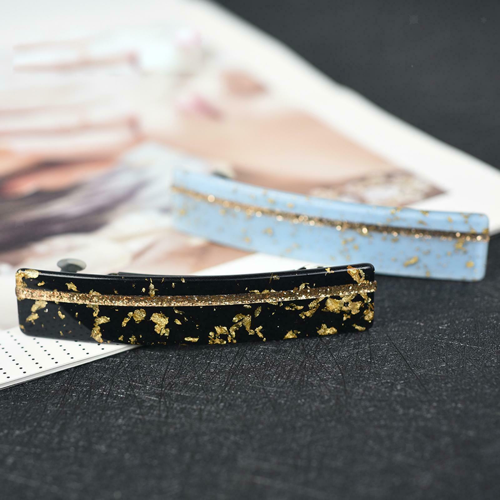 Fashion Rhinestones Spring Snap Barrette Hair Clip Pigtail Ponytail Holders