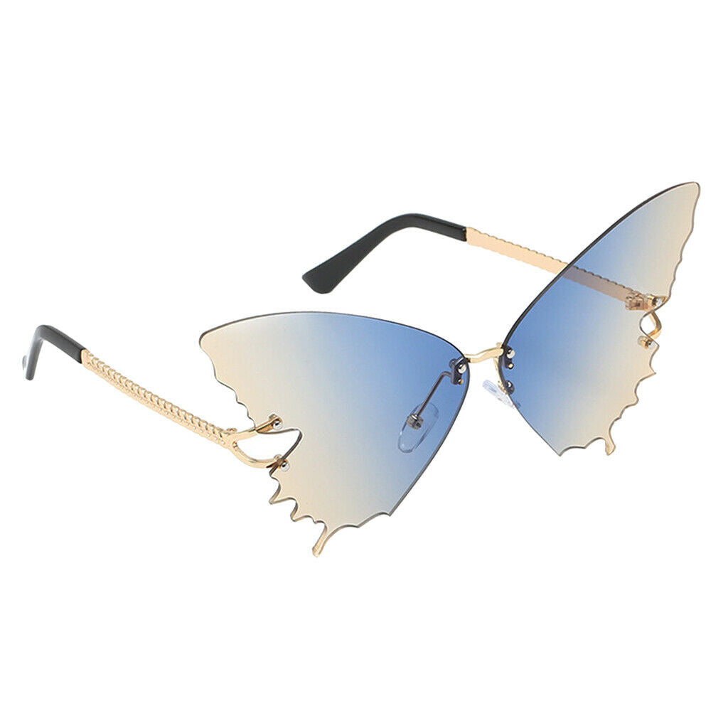 5Pcs Women Trendy Butterfly Sunglasses Metal Frame Party Eyewear Glasses