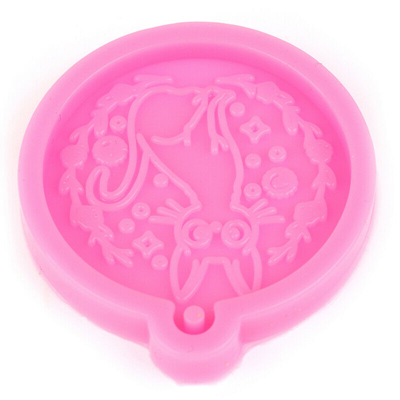 Cat Keychain Mold Pet DIY Craft Keychain Jewelry Pendant Silicone Mold