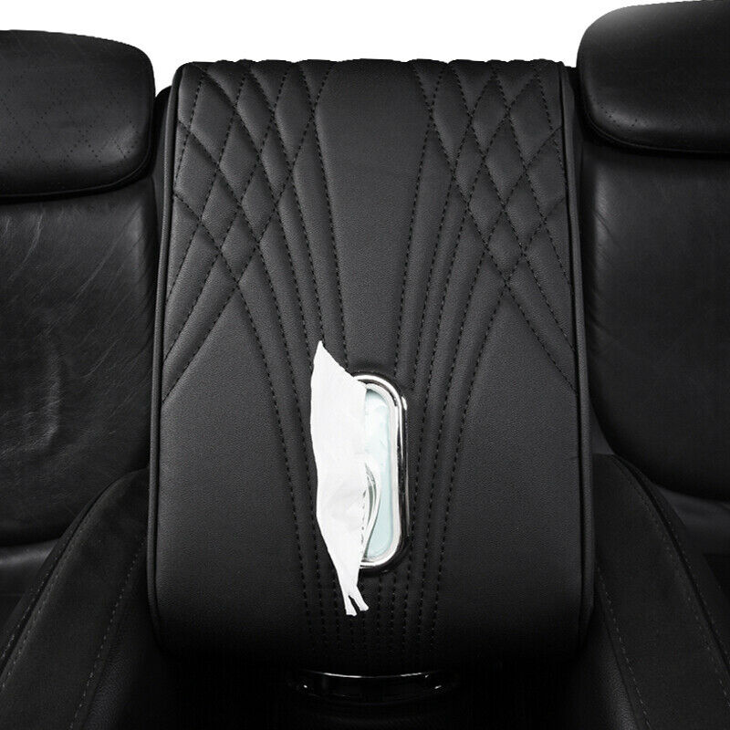 Car PU Armrest Memory Foam Central Control Cover Cover Pad Cushion Tissue Box