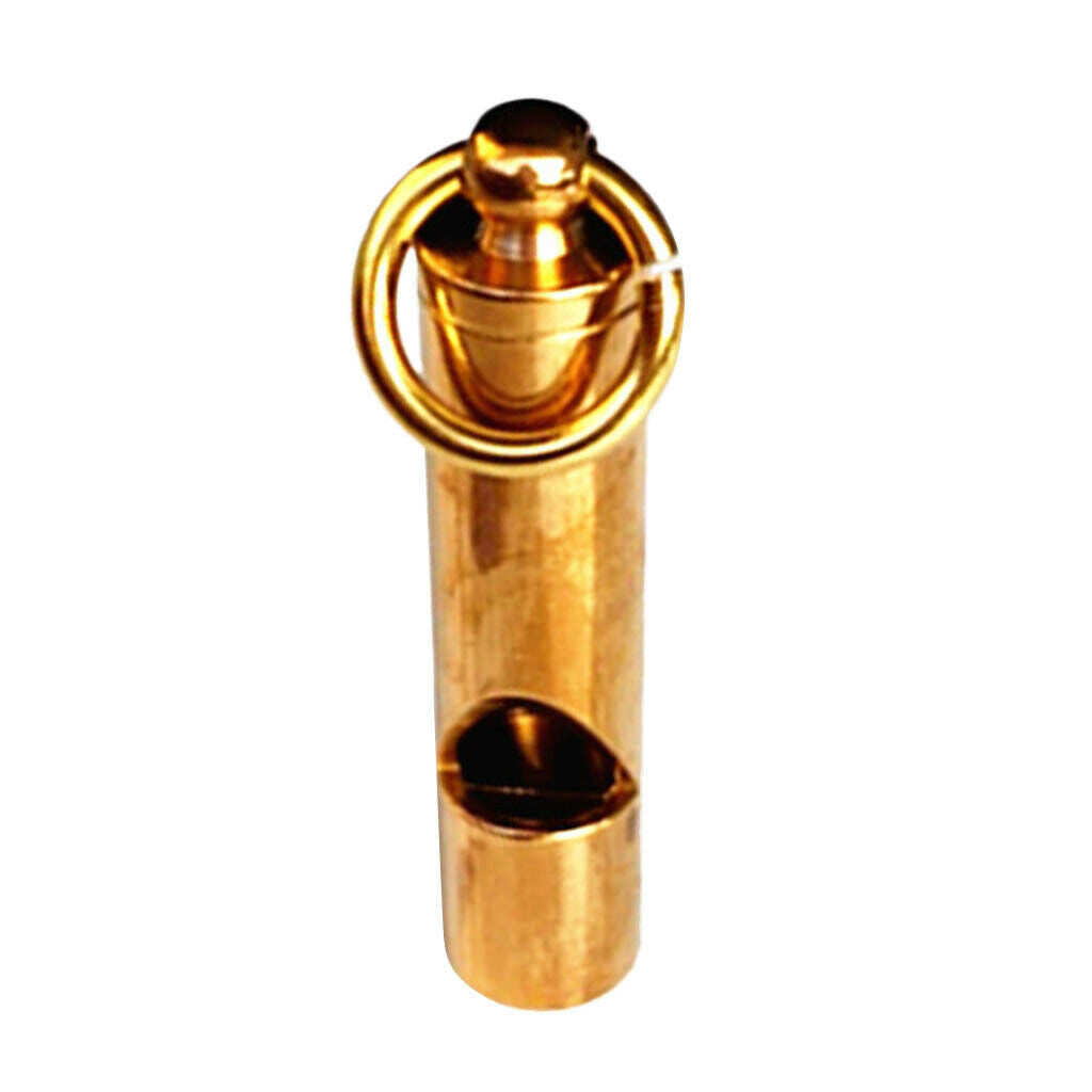 2Pcs Durable Soild Brass Safety Whistle for Scuba Diving Camping Outdoor Water
