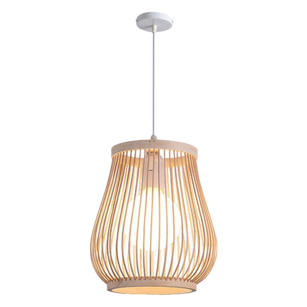 2X Bamboo Lampshade Restaurant Bar Bedroom Living Room Pendant Lamp Cover
