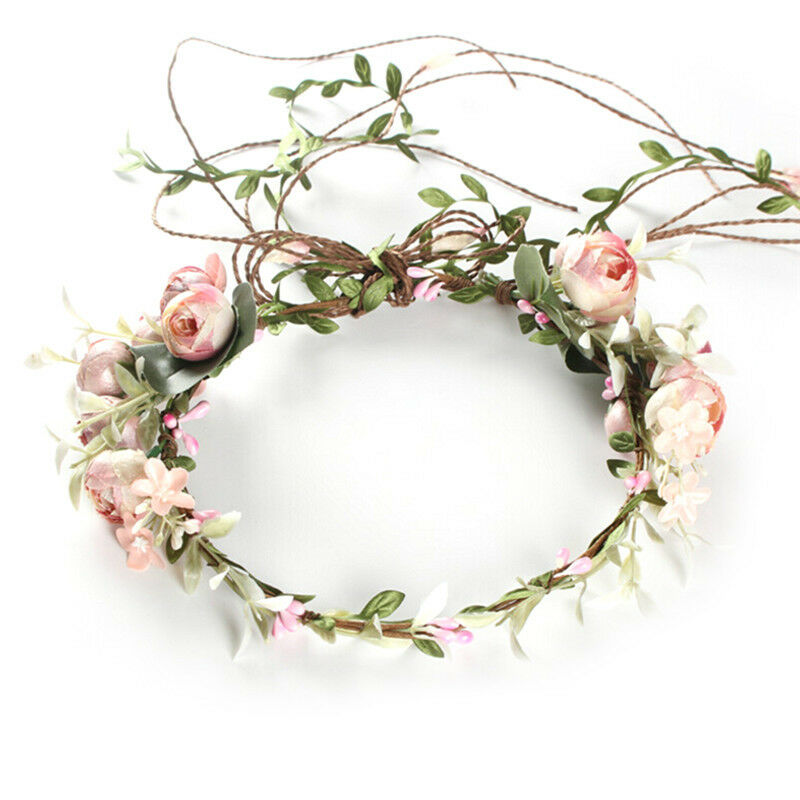 Women's Boho Flower Floral Hairband Headband Crown Party Bride Wedding BeachBDAU