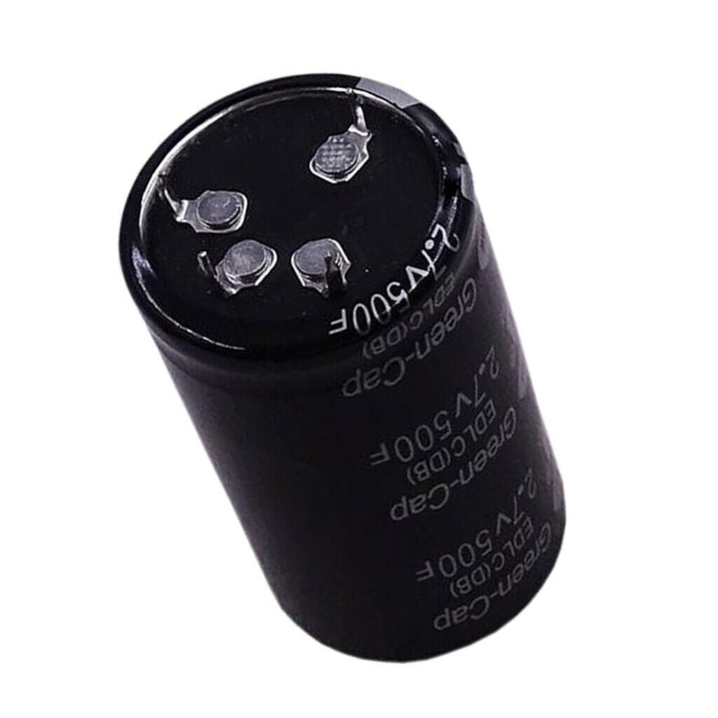 Black Farad Capacitor 2.7V 500F 35x60mm Super Ultra Capacitor 2Pins  35x60mm