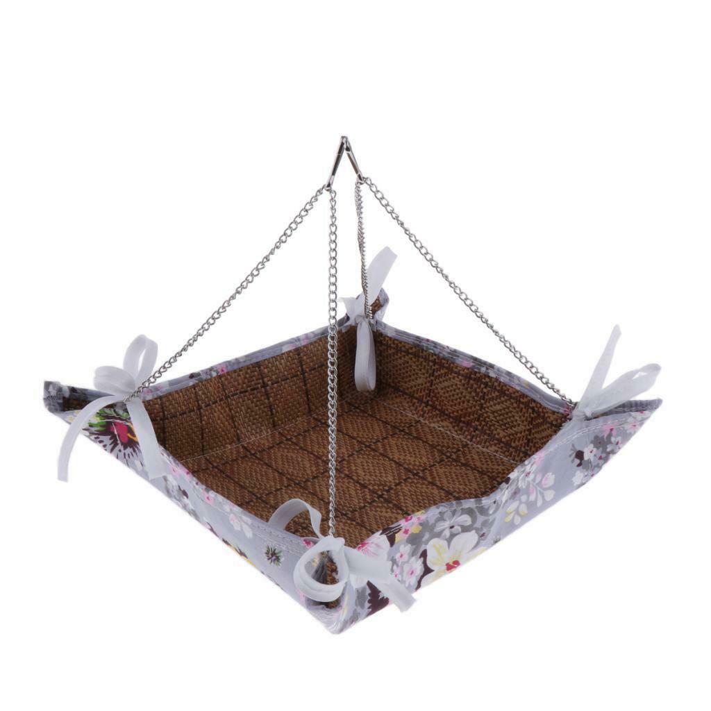 Hamster Gerbil Squirrel Guinea Pig Hammock Hanging Bed Summer Cool 12"x12"