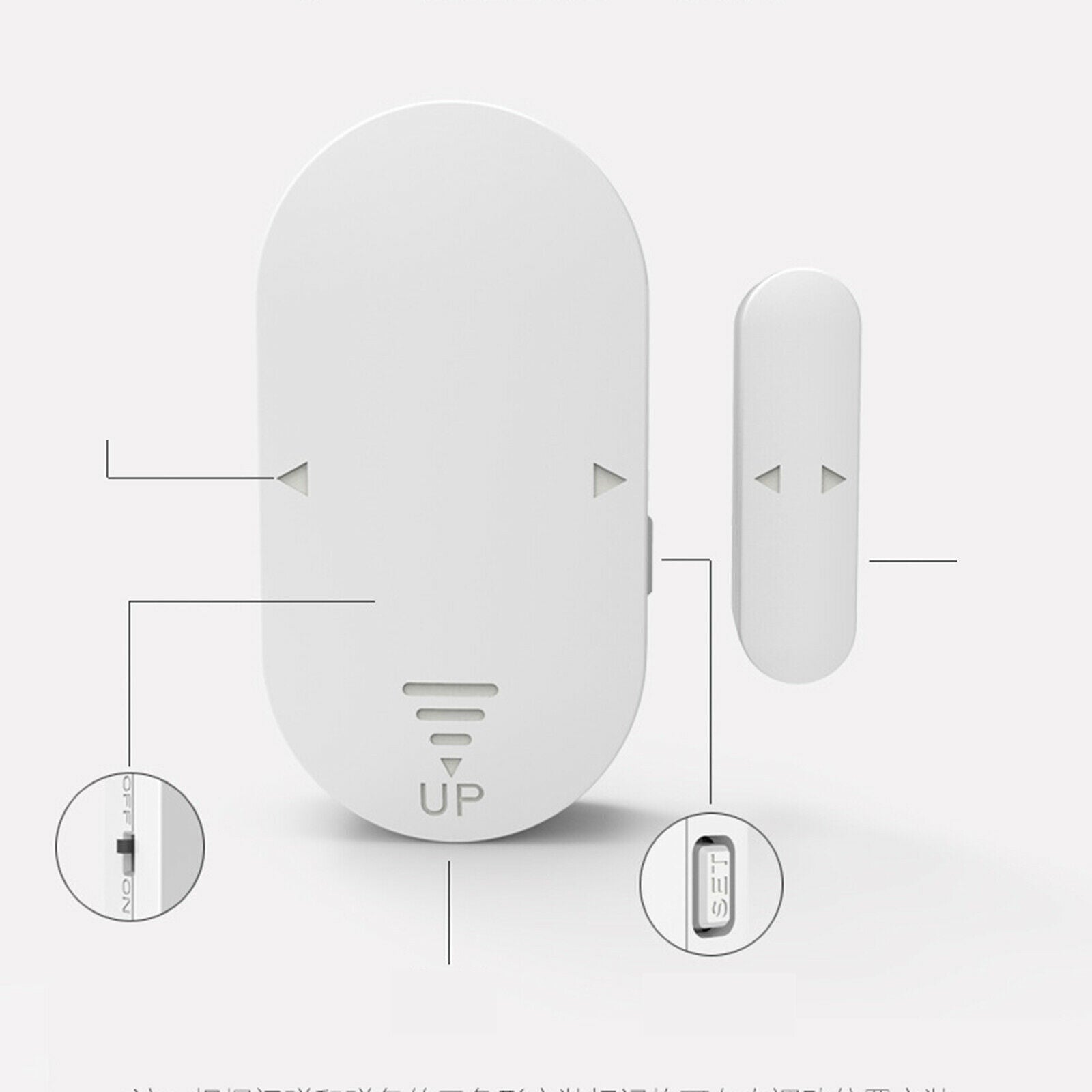 Wireless Security Burglar Alarm Door Open Reminder For Home Office Security
