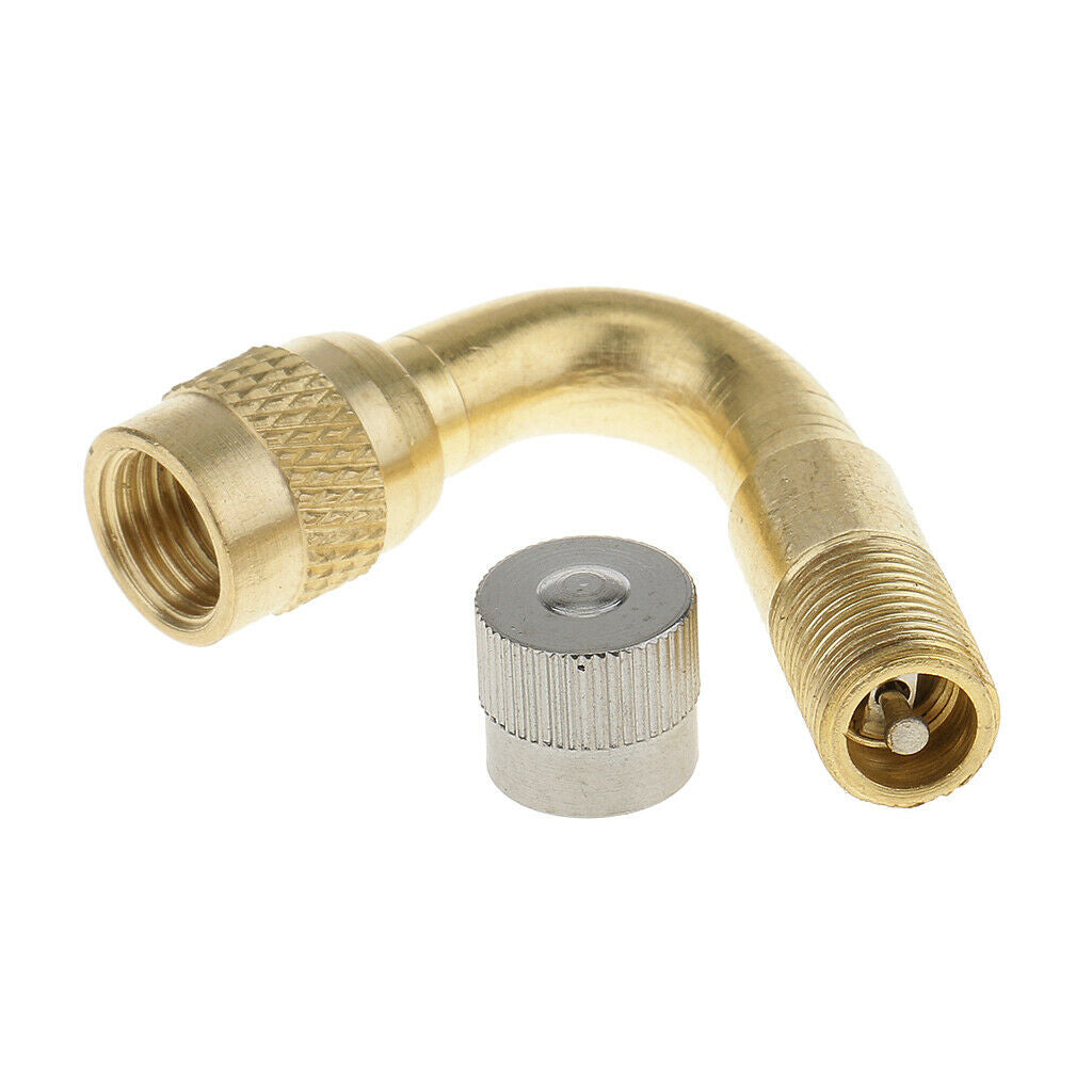 45 Degree Car Brass Tire Valve Stem Extension Replacement Parts Accessories
