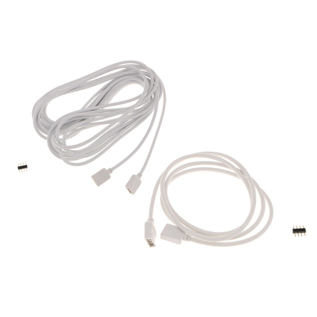 Lot Of 2 5050 3528 LED RGB Extension Cable Connecting Cable Line 4 Pin