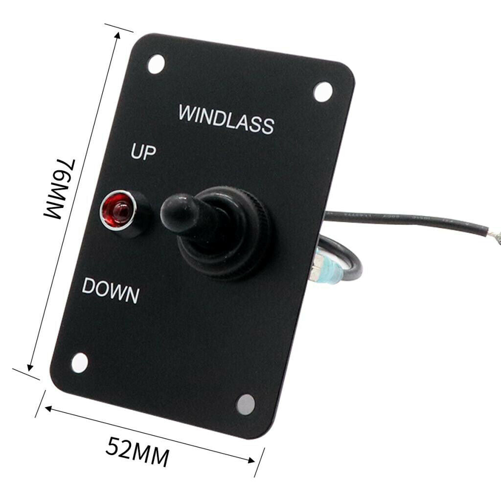 Anchor Windlass Up Down Toggle Switch Panel with LED Indicator 12V Car