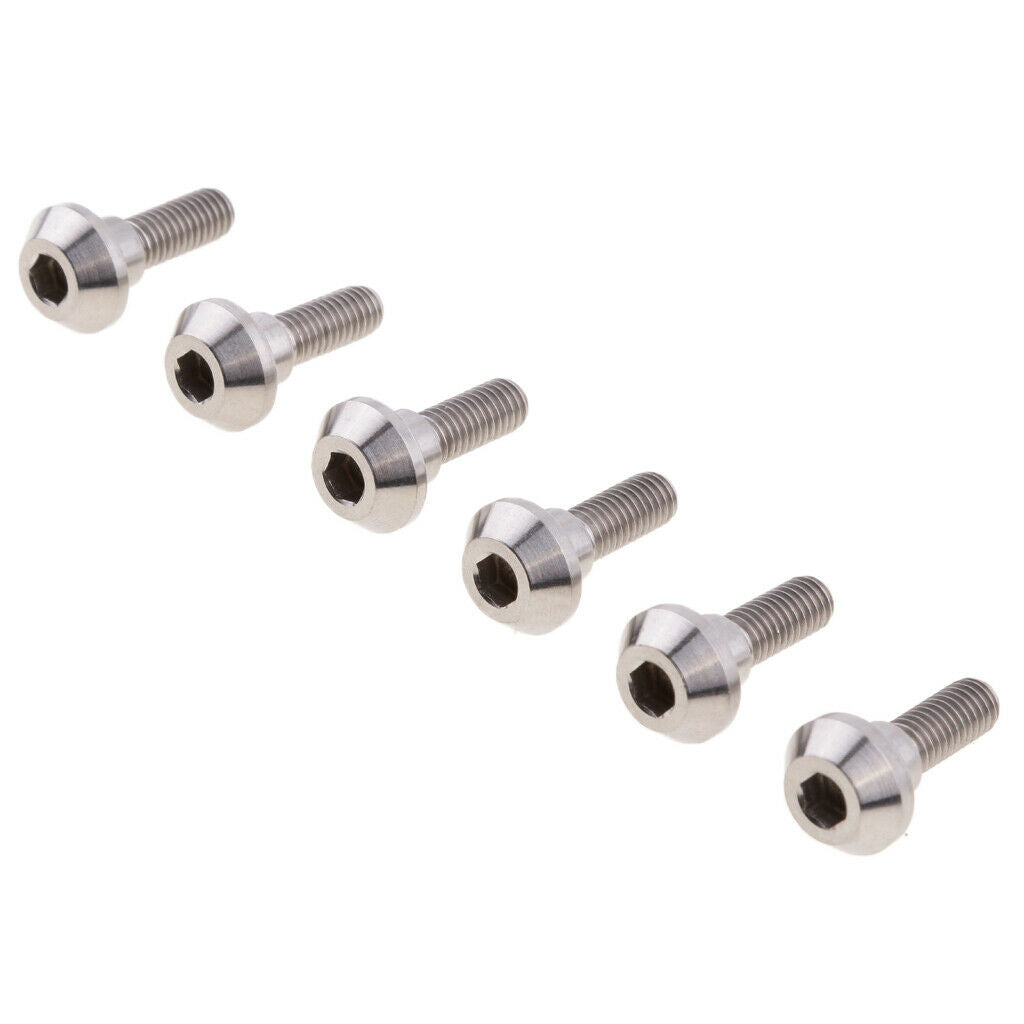 6 pcs M6 x 20mm Titanium Ti Disc Brake Rotor Bolts for Suzuki GSXR Yamaha