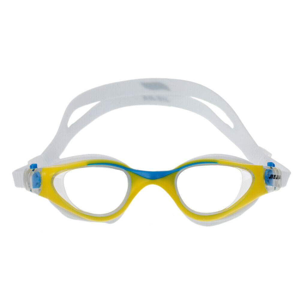 Kids UV Protection Silicone Swimming Goggles Anti-fog Swim Glasses Yellow