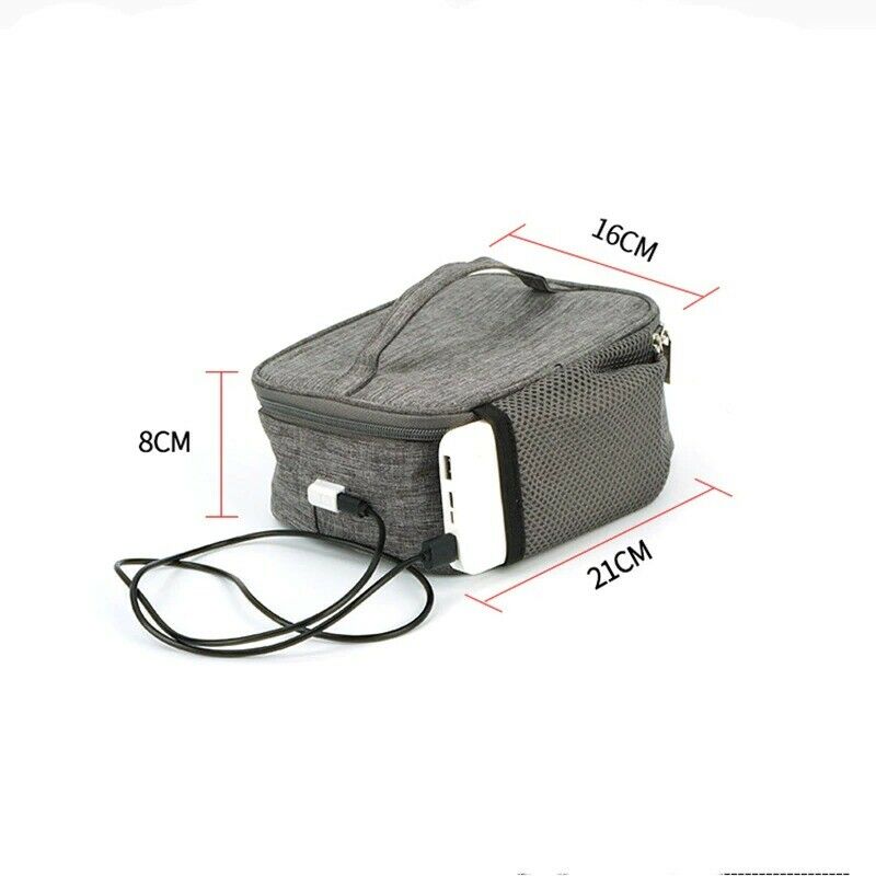 Electric Heating Bag Heating Lunch Box Bag USB Waterproof 12V Car Travel  New
