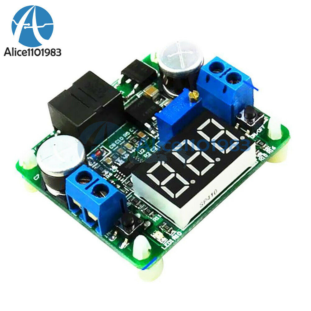 25W 2A DC 5-25V 12V to 0.5-25V 5V 24V Buck Boost Step Up Down Module + Voltmeter