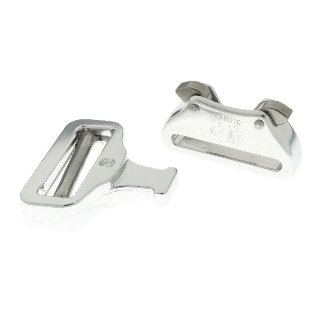Aluminum Alloy Outdoor Quick Release Harness Webbing Buckle for 4.4cm Belt