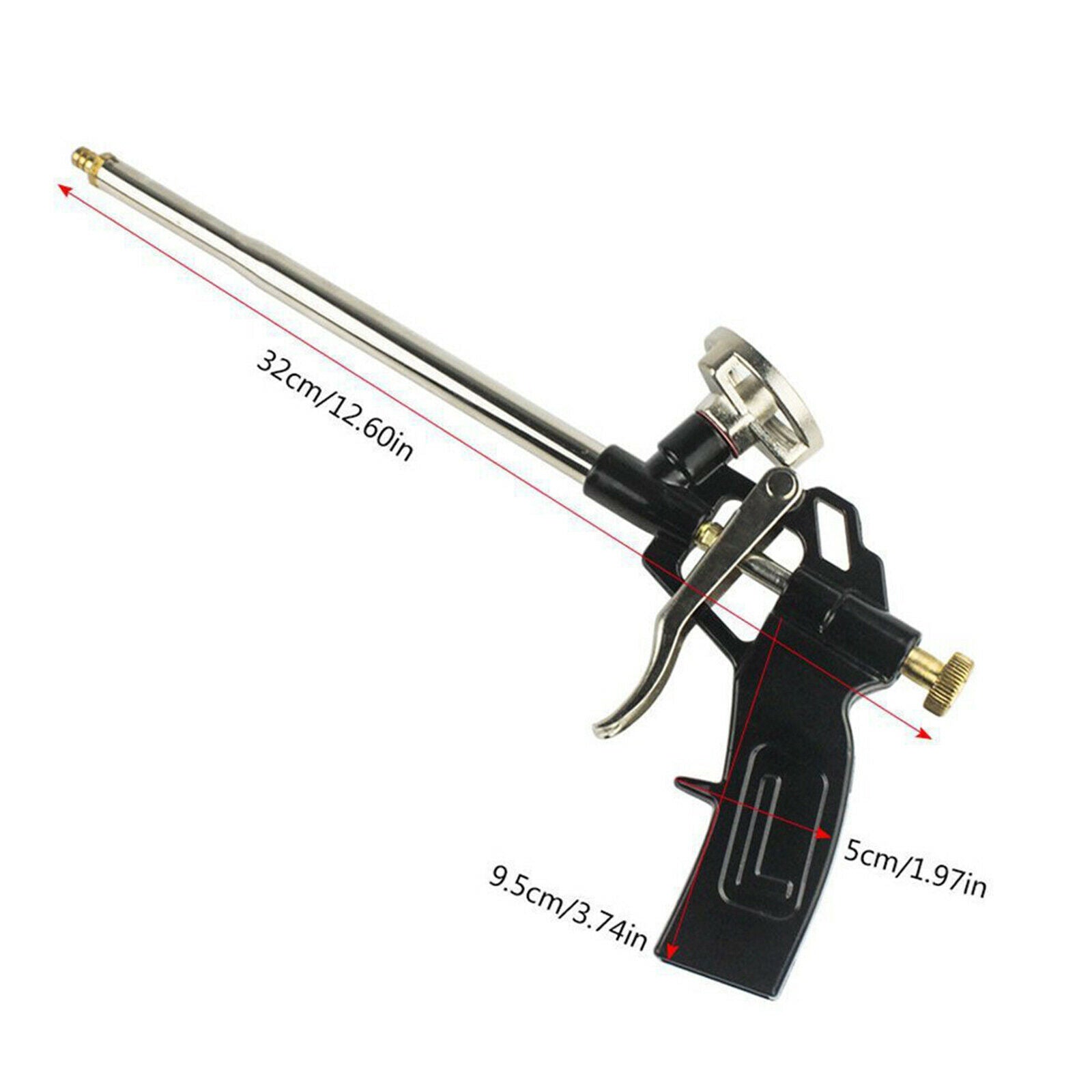 Insulating Foam Gun Heavy Duty PU Expansion Spray Application Glass Sealant