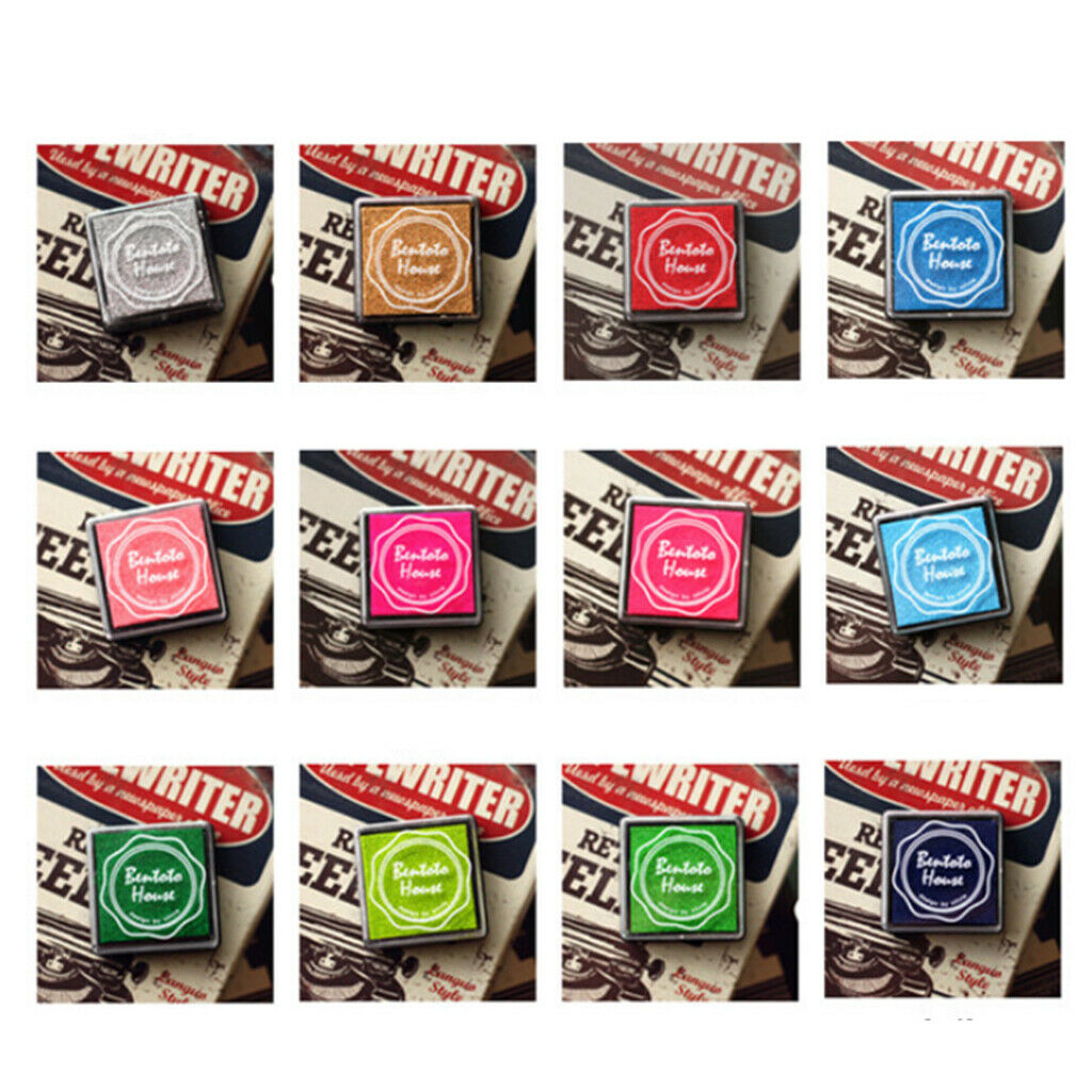 20 Colours Water-soluble Stamp Ink Pads - Preschool Toddlers Kids Playing Kits -