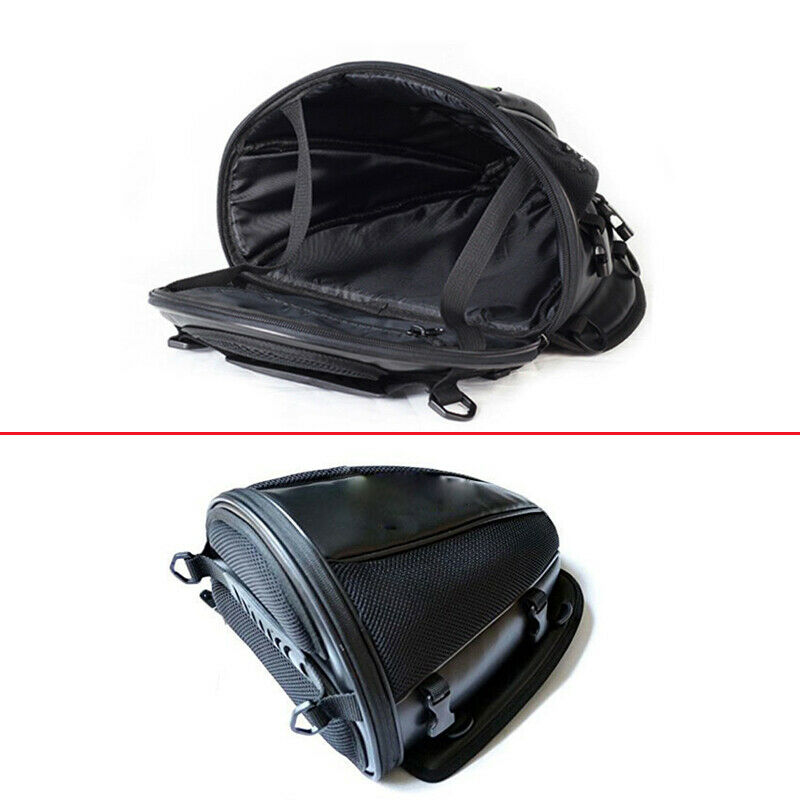 Motorcycle Dirt Pit Bike Waterproof Back Seat Rear Carry Luggage Tail Saddle Bag