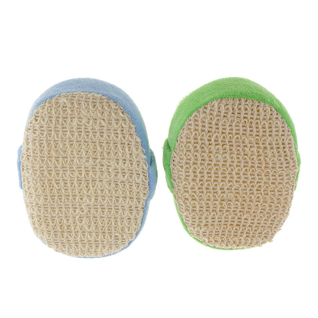 Exfoliating Loofah Sponge Pads Bath Sponge Body Face Scrubber Loofa for Shower