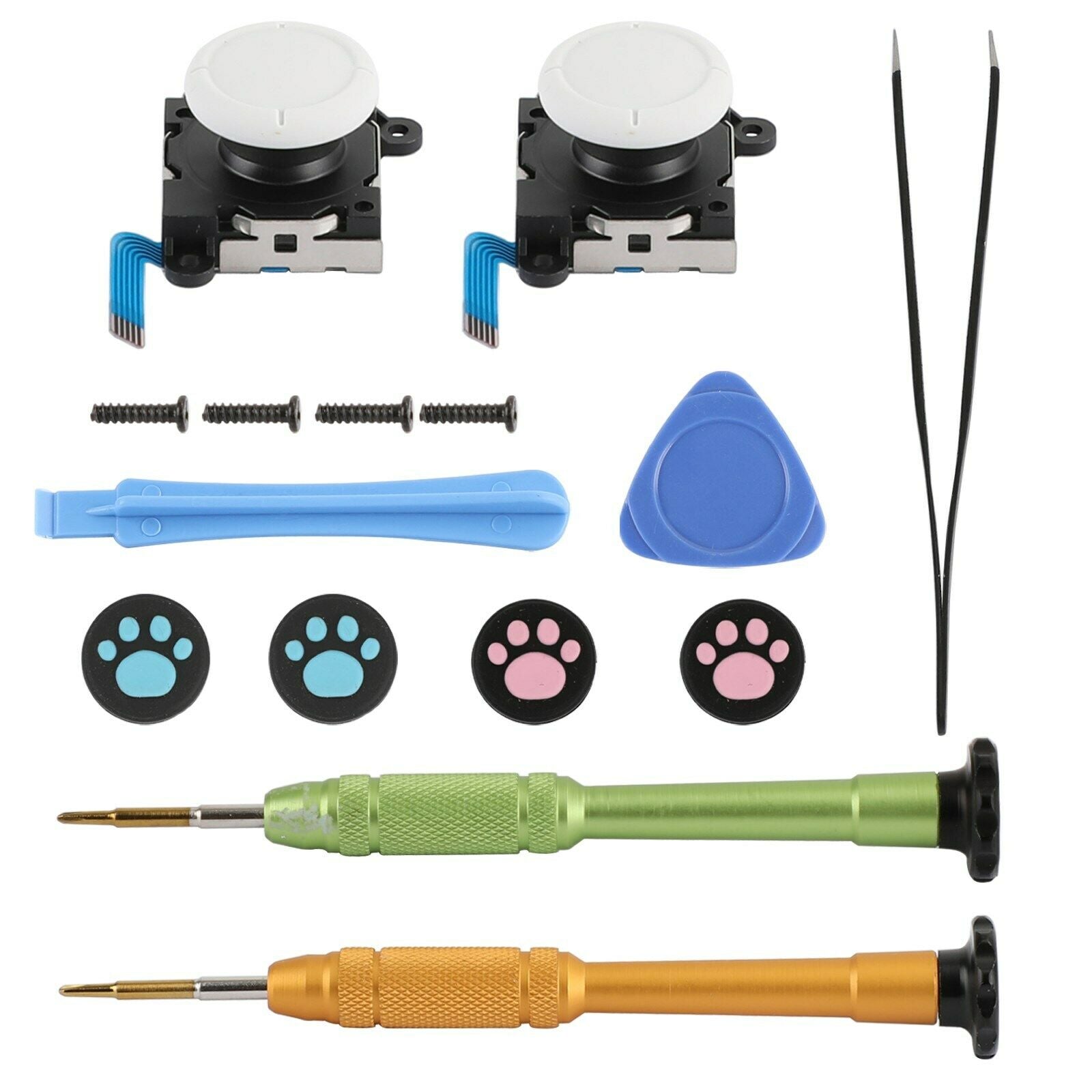 15 in 1 Repair Stick+Tool Joystick Thumb Stick Replacement Fit For Switch Lite