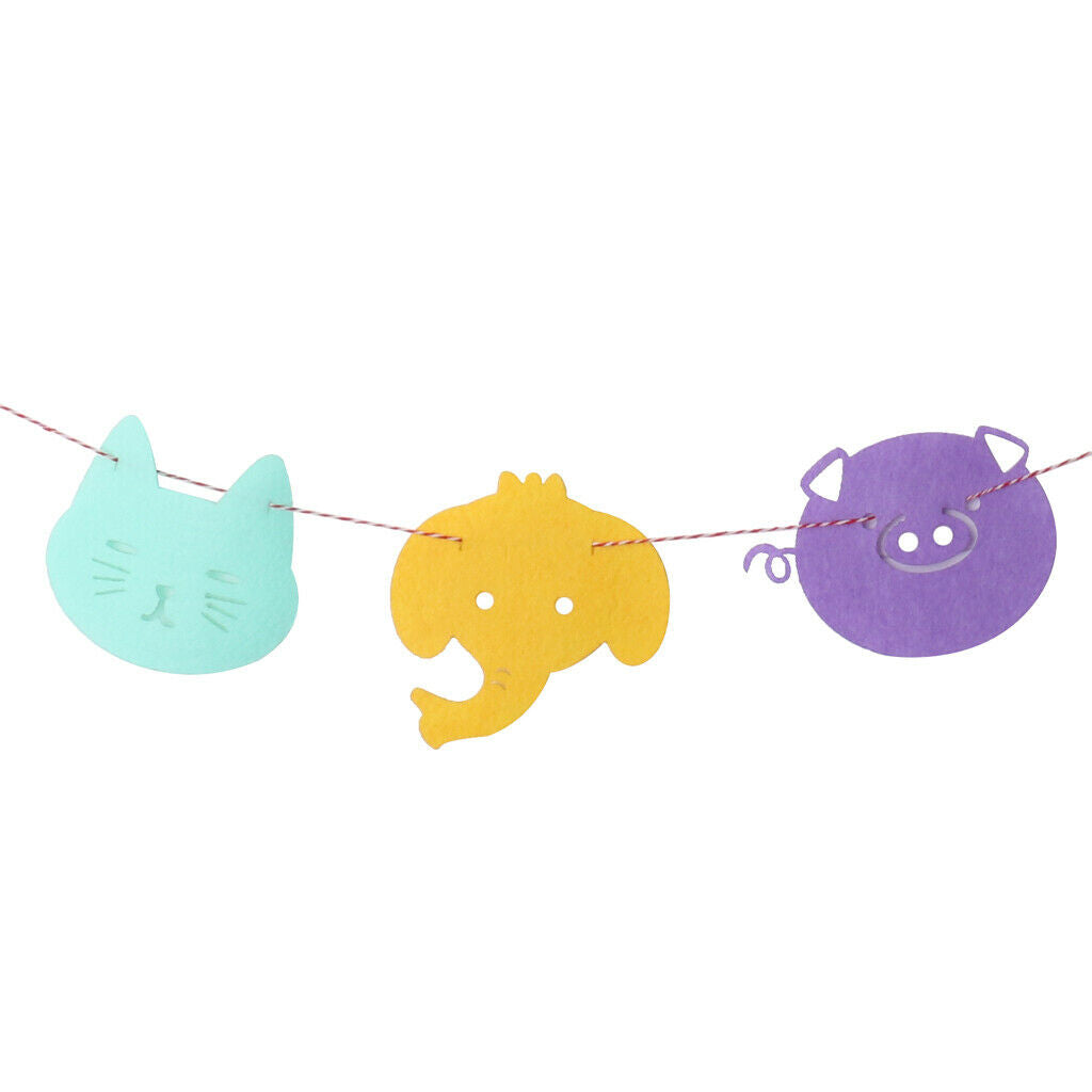 Lovely Animal Banner Kids Birthday Baby Shower Party Hanging Decoration