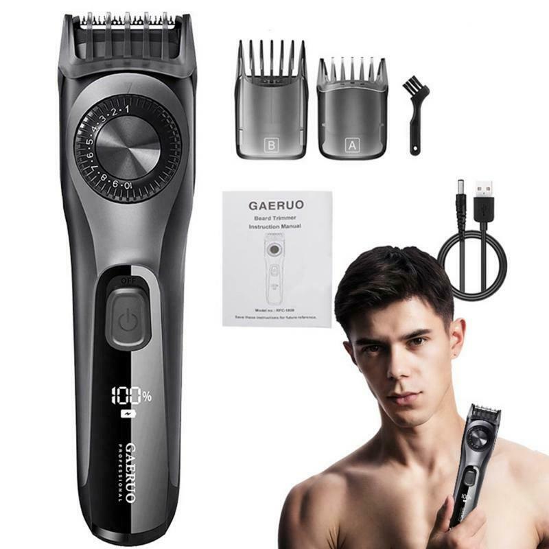 Adjustable Beard Trimmer for Men Professional Mens Hair Trimmer with 2 Combs