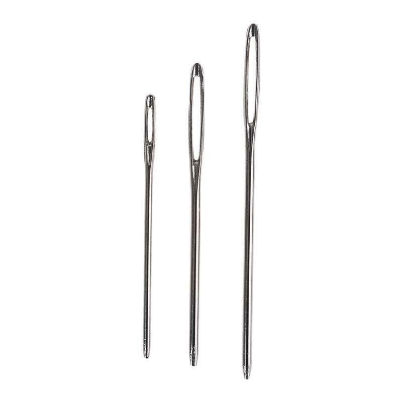 12Pcs Plastic Sewing Needles+18Pcs Large Eye Blunt Needles for Kid Craft Project