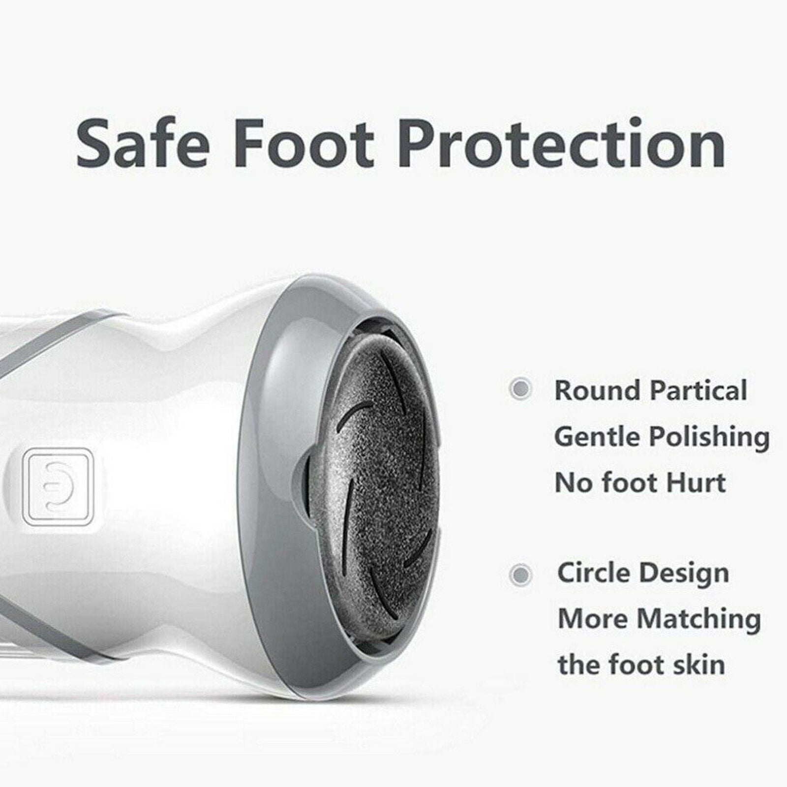 Rechargeable Electric Foot File Rasp Callus Remover Tool for Feet Pedicure Kit